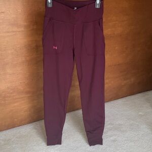 Under Armour Dark Burgundy Athletic Leggings